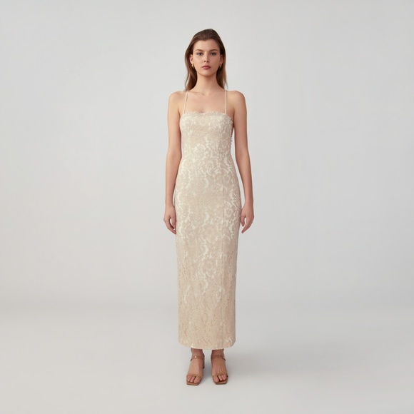 Fame and Partners Open Back Column Dress - Picture 1 of 6